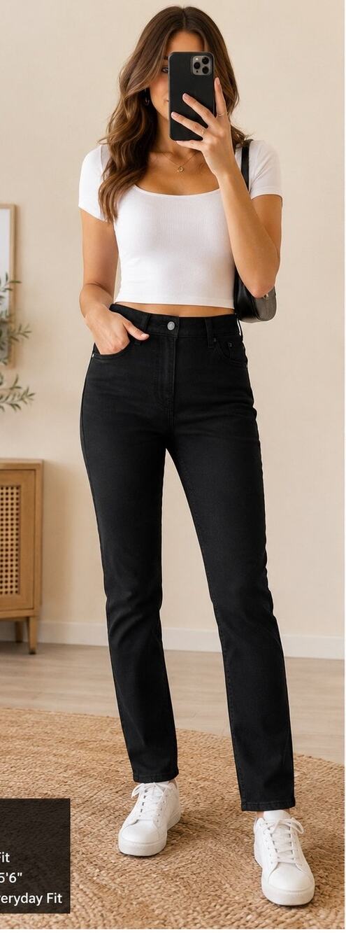 Universal Thread No Fade Black Skinny Jeans 4 Short High Rise Stretch Denim NWT